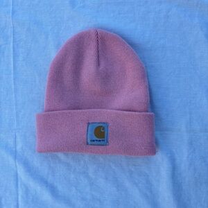Pink Carhartt beanie